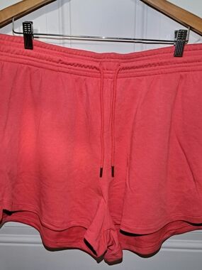 H&M Coral Drawstring Athletic Lounge Shorts